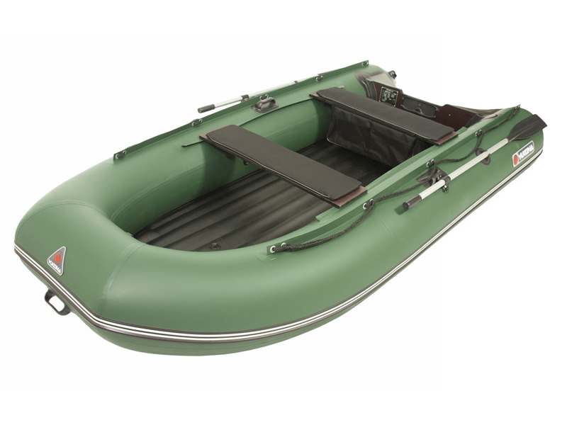 Лодка надувная YUKONA 350 НДНД  (зеленая, серая, Combi)
