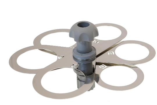 Держатель стаканов складной из нержавеющей стали Ch221, (серый)