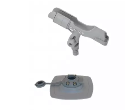 Держатель спиннинга для установки на надувной борт HTp225, серый