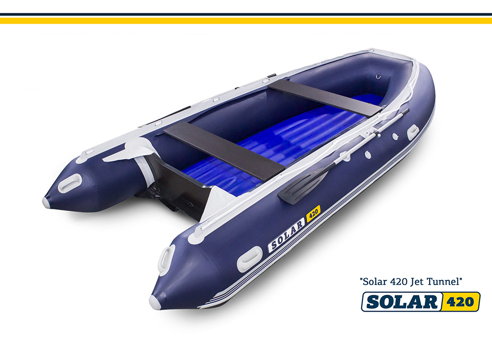 Лодка надувная моторная SOLAR-420 Jet tunnel