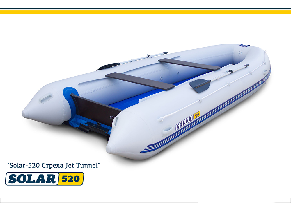 Лодка надувная моторная SOLAR-520 Strela Jet tunnel